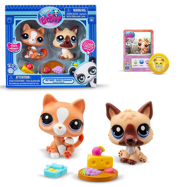 Фото - Колекційні фігурки набір Littlest Pet Shop ОСОБЛИВІ СТРАВИ (2 фігурки, аксесуари) (00506)