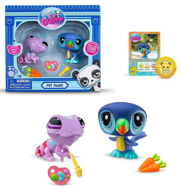 Фото - Коллекционные фигурки набор Littlest Pet Shop ДРУЗЬЯ ПО ИСКУССТВУ (2 фигурки, аксесс.) (00507)