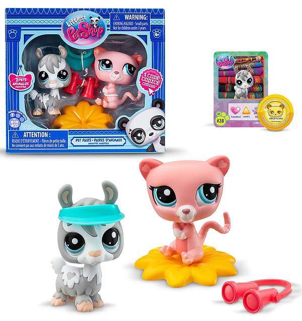 Фото - Коллекционные фигурки набор Littlest Pet Shop ИГРА В ПРЯТКИ (2 фигурки, аксесс.) (00509)