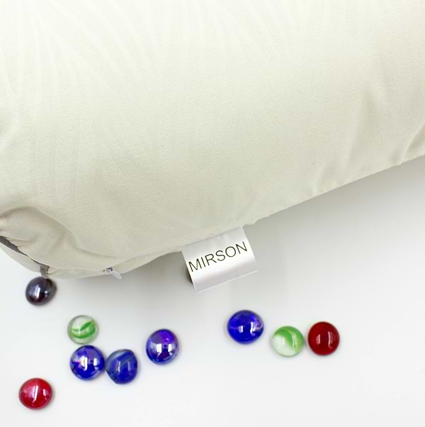 Фото - Подушка валик MirSon №8343 Eco Line Creamy BamBoo 100х16 см (2200006250470)