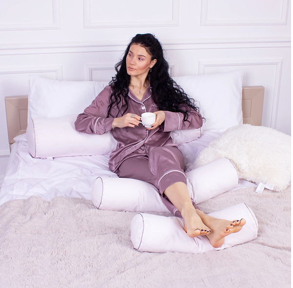 Фото - Подушка валик MirSon №8365 Naturale Line 11-2409 Elma BamBoo 70х16 см (2200006251767)