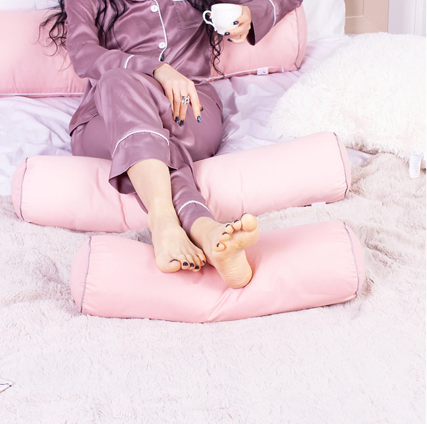 Фото - Подушка валик MirSon №8345 Eco Line Coral BamBoo 100х16 см (2200006250593)