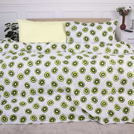 Комплект постельного белья детский MirSon 143х210 см Kids Time 17-0523 Kiwi Бязь (2200007074372)