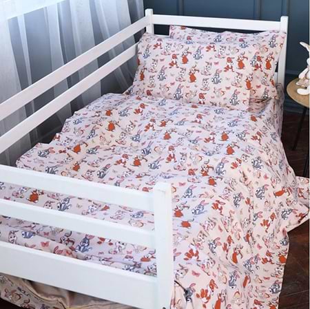 Комплект постельного белья детский MirSon 143х210 см Kids Time 17-0530 Bambi Бязь (2200007073498)