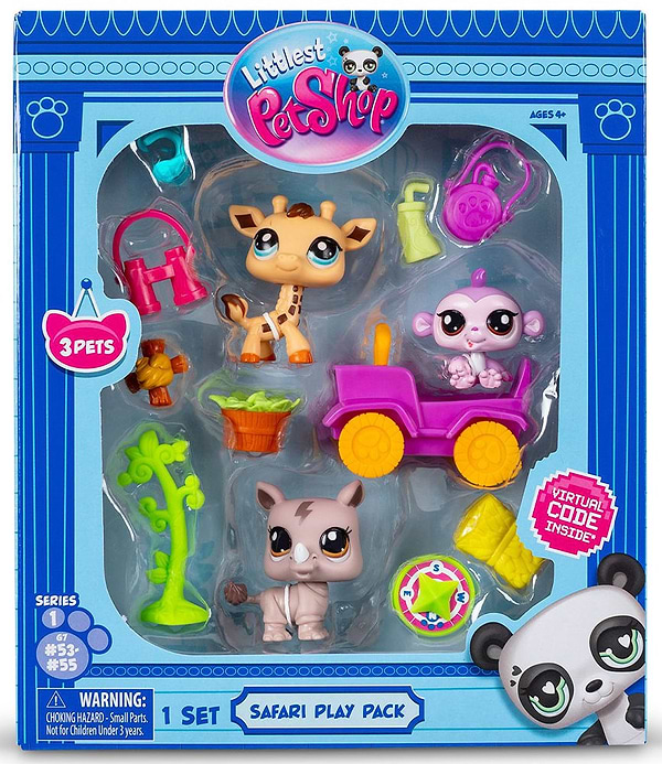 Фото - Коллекционные фигурки набор Littlest Pet Shop САФАРИ (3 фигурки, аксесс.) (00524)
