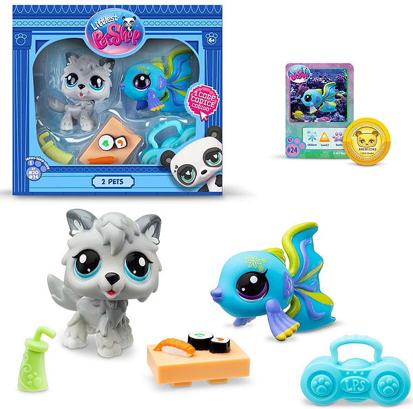 Фото - Колекційні фігурки набір Littlest Pet Shop РОК-Н-РОЛЬНІ СУШІ (2 фігурки, аксесуари) (00526)