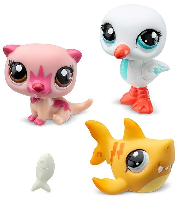 Фото - Коллекционные фигурки набор Littlest Pet Shop НАСТРОЕНИЕ ОСТРОВА (3 фигурки, аксесс.) (00556)