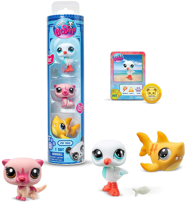 Фото - Коллекционные фигурки набор Littlest Pet Shop НАСТРОЕНИЕ ОСТРОВА (3 фигурки, аксесс.) (00556)