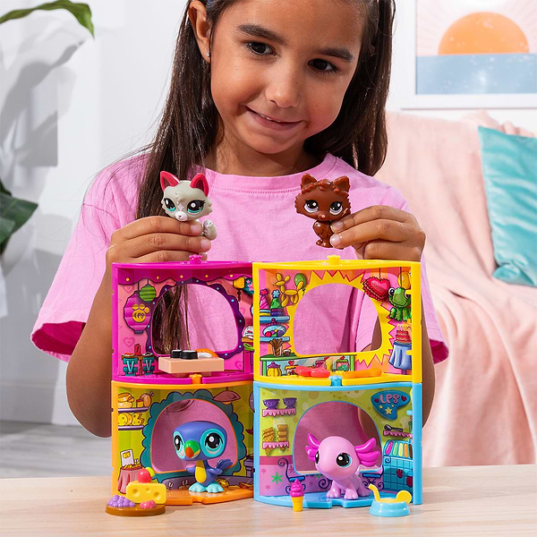 Фото - Колекційні фігурки набір Littlest Pet Shop Крамничка морозива (00593)