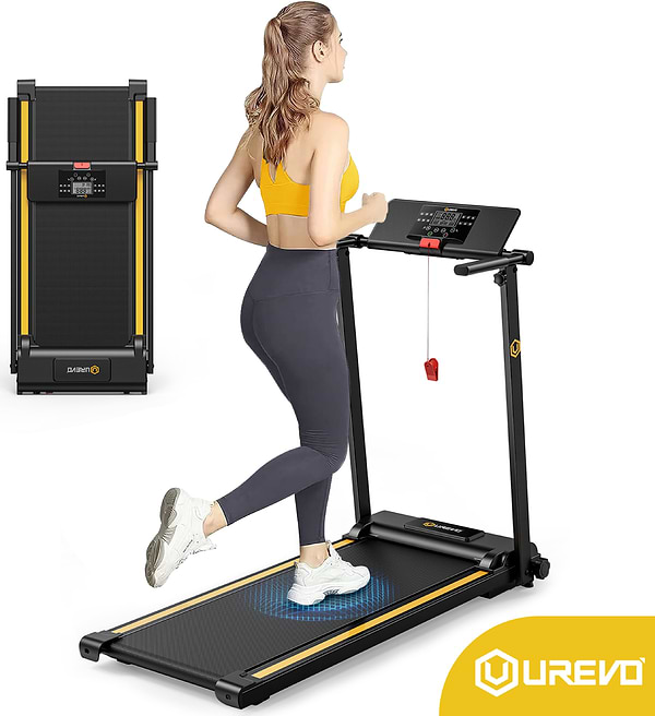 Фото - Бігова доріжка UREVO Foldi Mini black URTM006