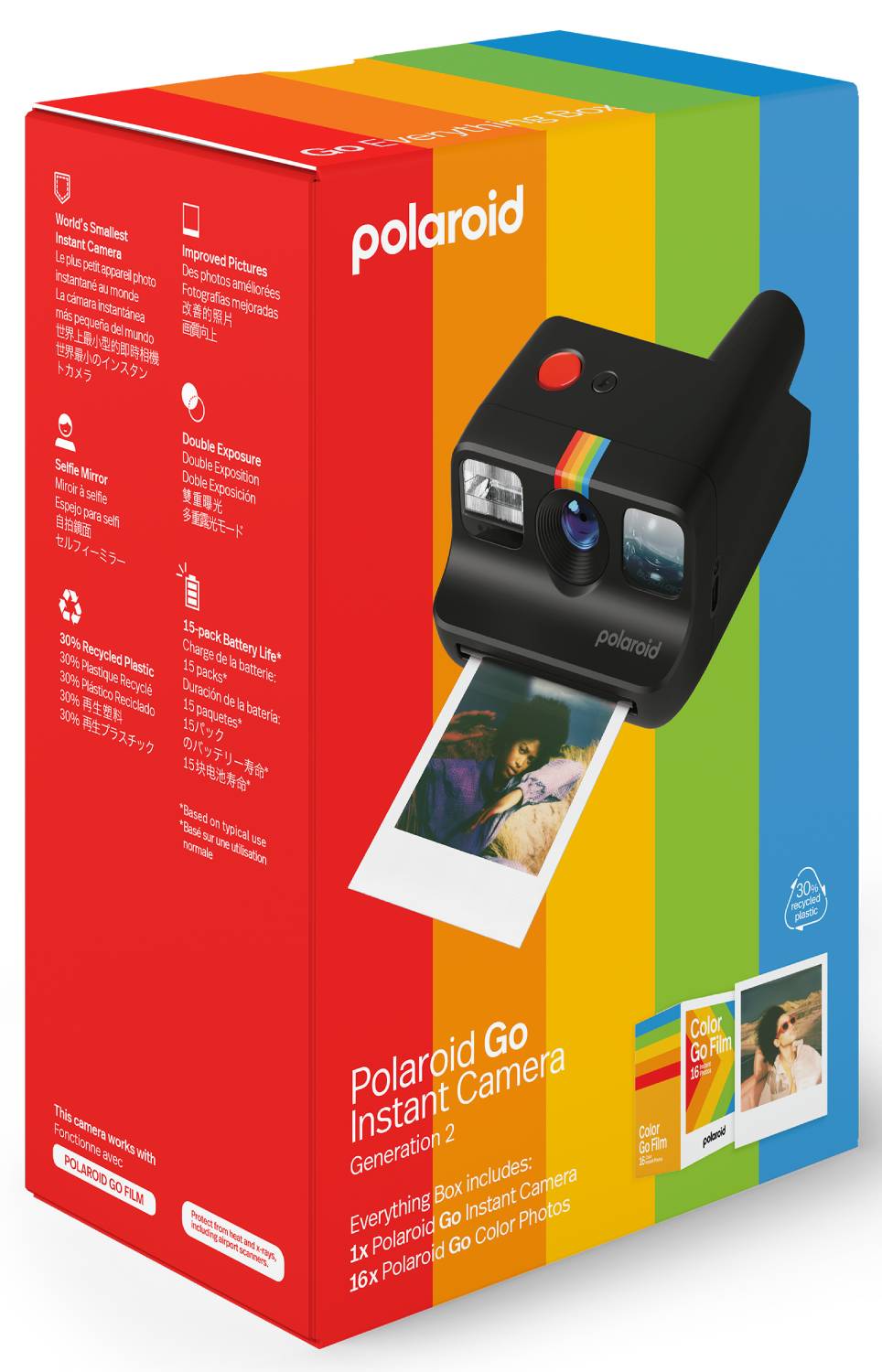 Фото - Фотокамера миттєвого друку Polaroid Go Gen 2 Black Everything Box (6280)
