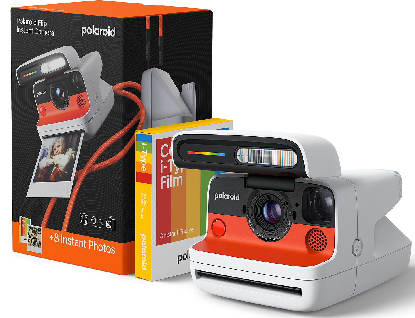 Фотокамера миттєвого друку Polaroid Flip White Color Film Bundle (6571)