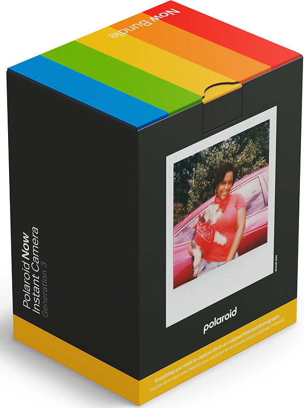 Фото - Фотокамера миттєвого друку Polaroid Now Gen 3 Black + Color Film Bundle (8 photos) (6572)