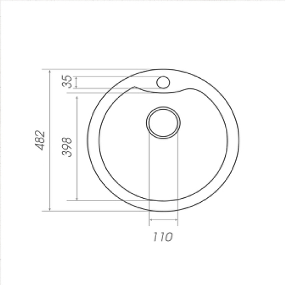 Фото - Мойка кухонная VALESO 480 TURAS матовая Топаз