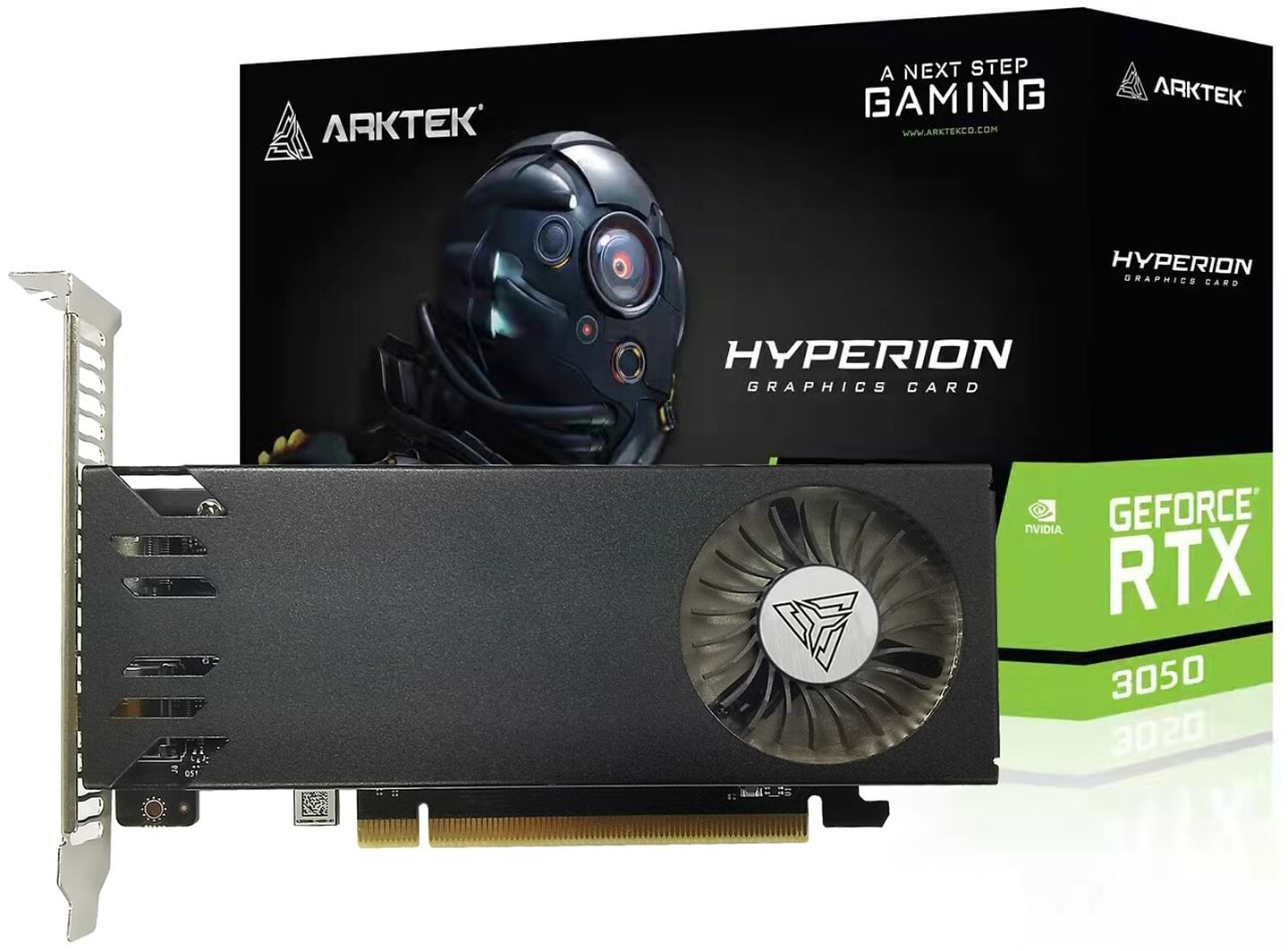 Відеокарта Arktek NVIDIA GeForce RTX3050 GDDR6 6GB LP (AKN3050D6S6GL1)