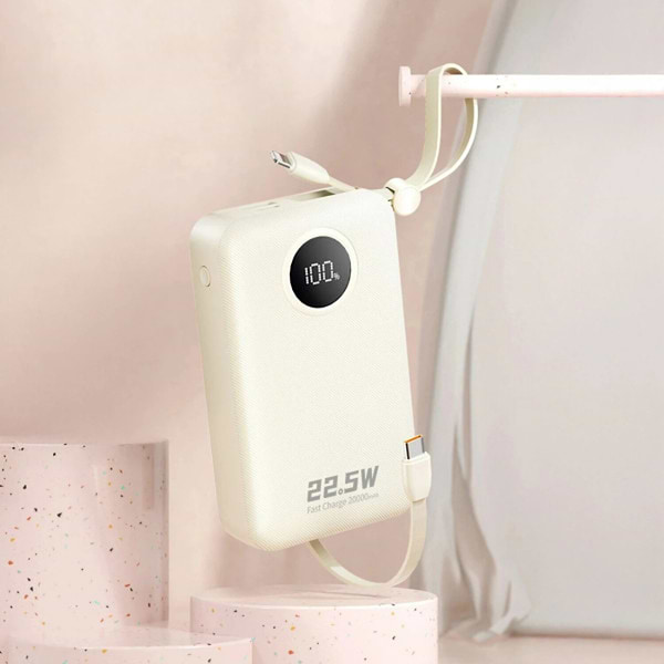 Фото - Батарея мобильная Dudao 20000mAh K14+ 22.5W White (6977196680023)