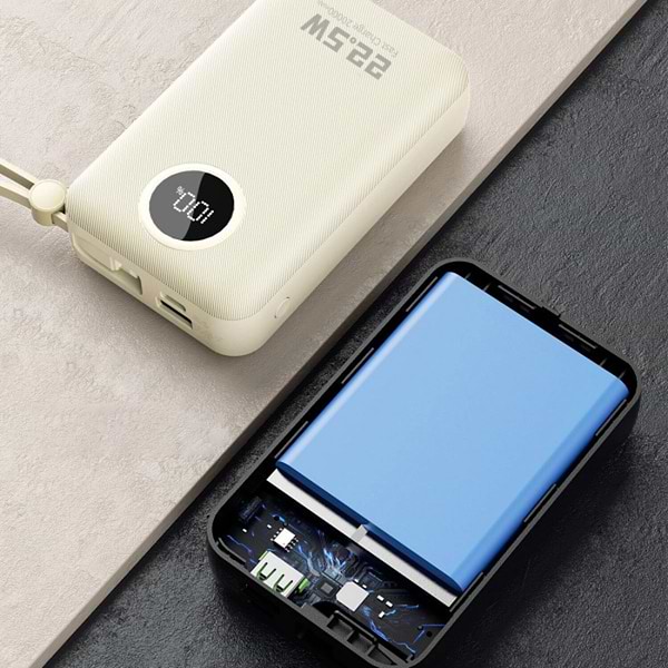 Фото - Батарея мобильная Dudao 20000mAh K14+ 22.5W White (6977196680023)