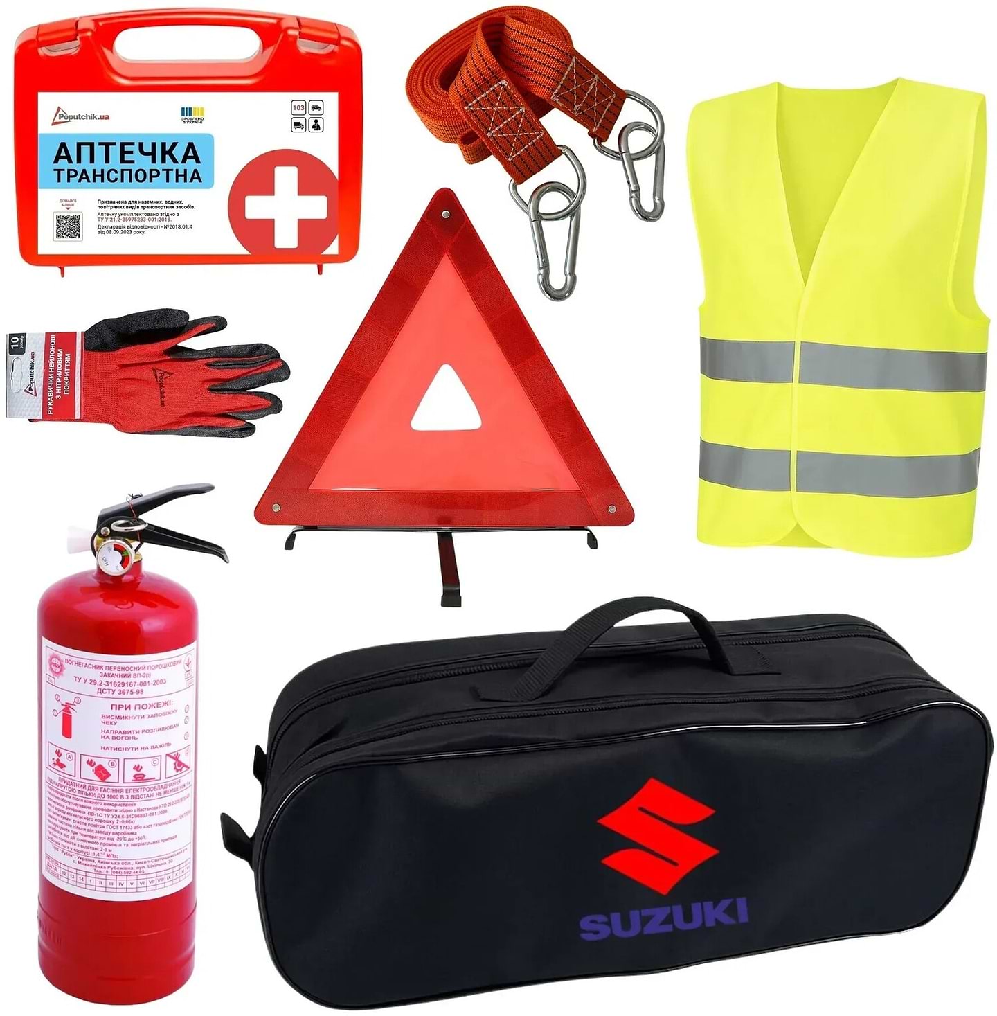 Набір для авто Poputchik Suzuki кросовер/мінівен чорна (01-008-К)