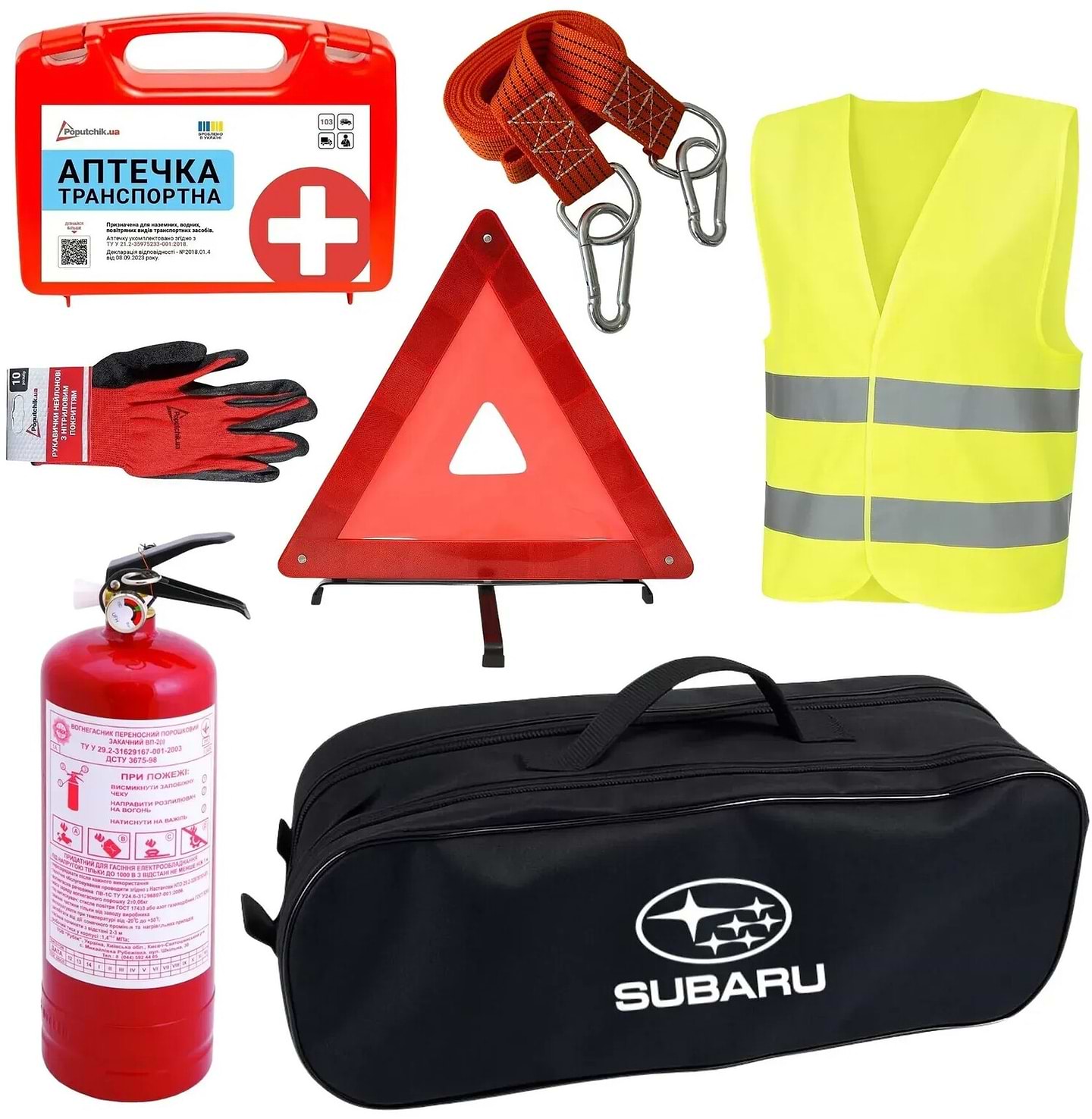 Набір для авто Poputchik Subaru кросовер/мінівен чорна (01-009-К)