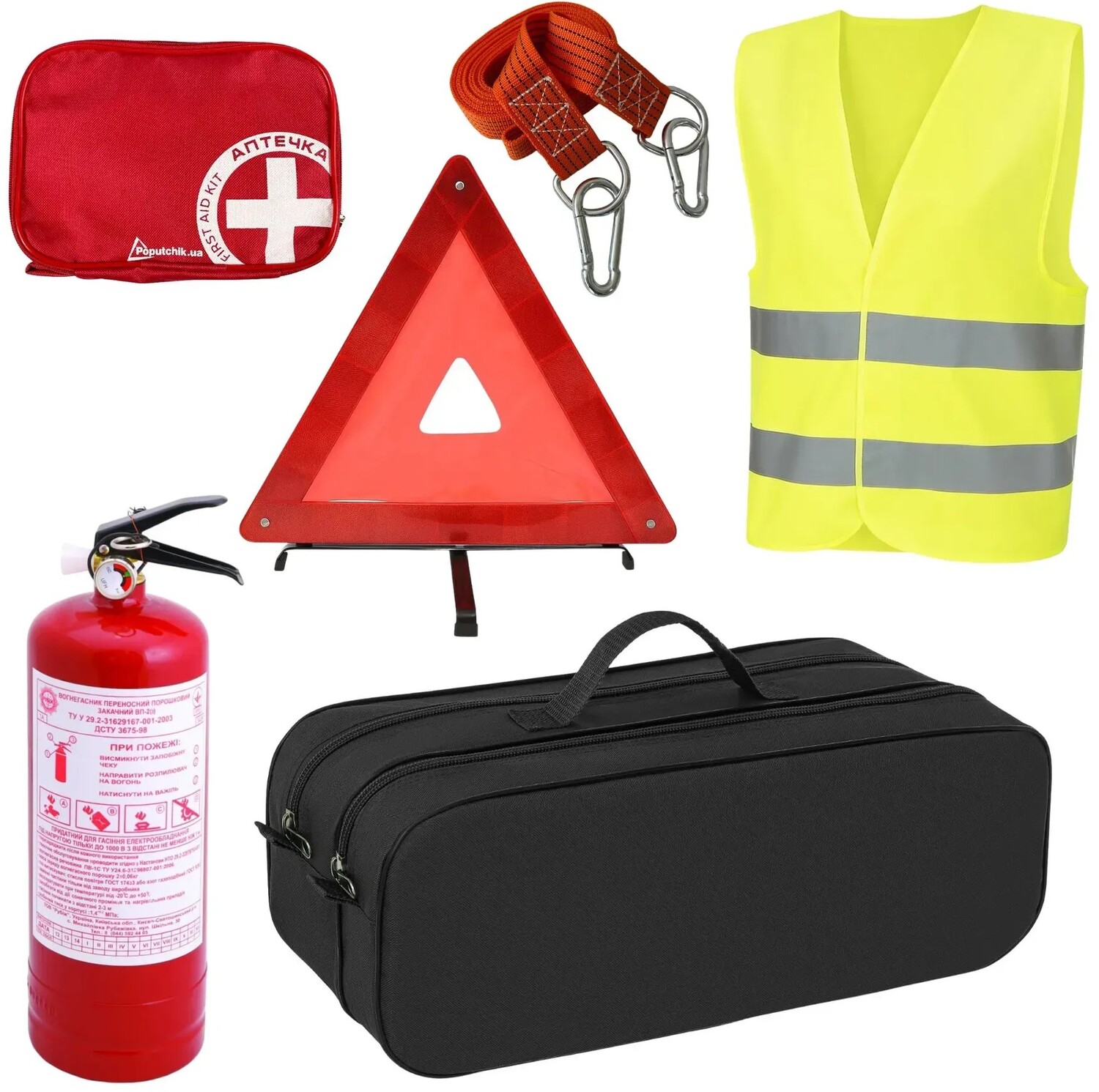 Набір для авто Poputchik чорна (01-012)