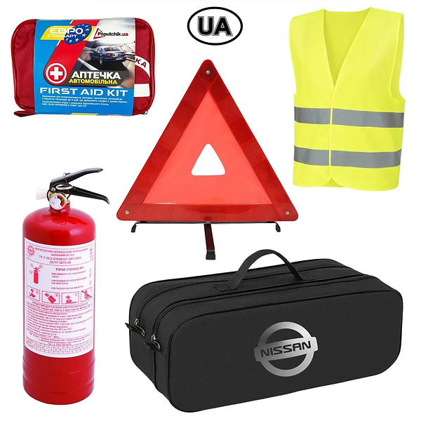Фото - Набір для авто Poputchik Євростандарт Nissan Чорна (01-028-Е)