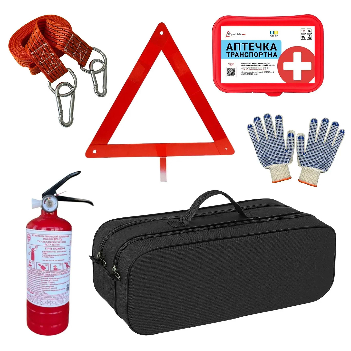 Набір для авто Poputchik Стандарт міні ОП-1 Чорна (01-034)