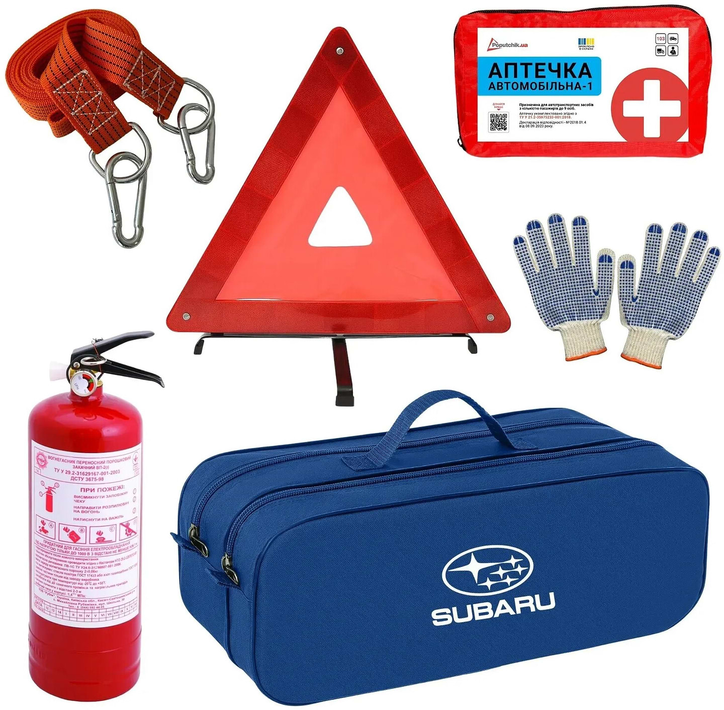 Набір для авто Poputchik Subaru легковий синя (01-060-Л)