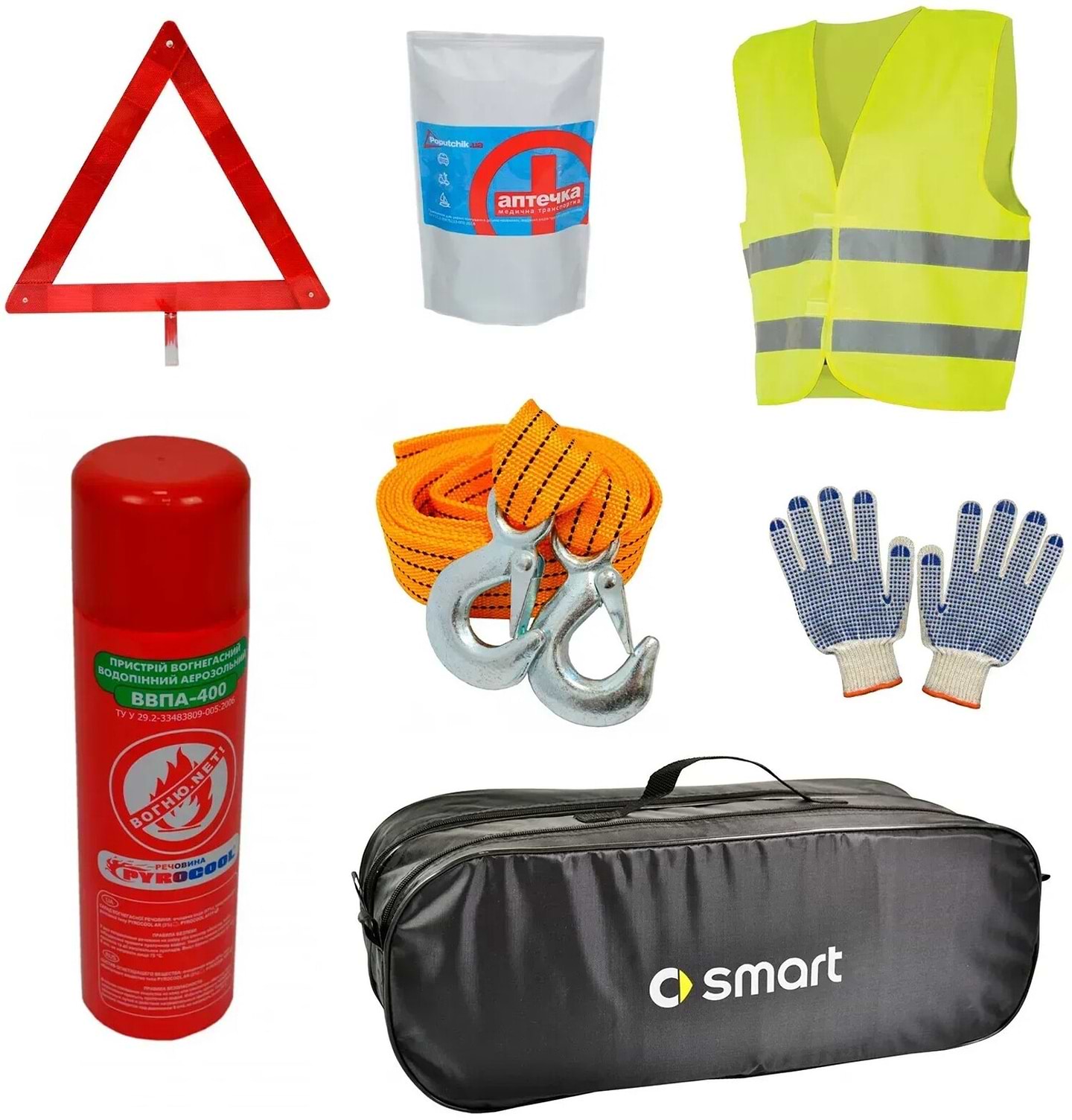 Набір для авто Poputchik Smart компакт чорна (01-126-К)