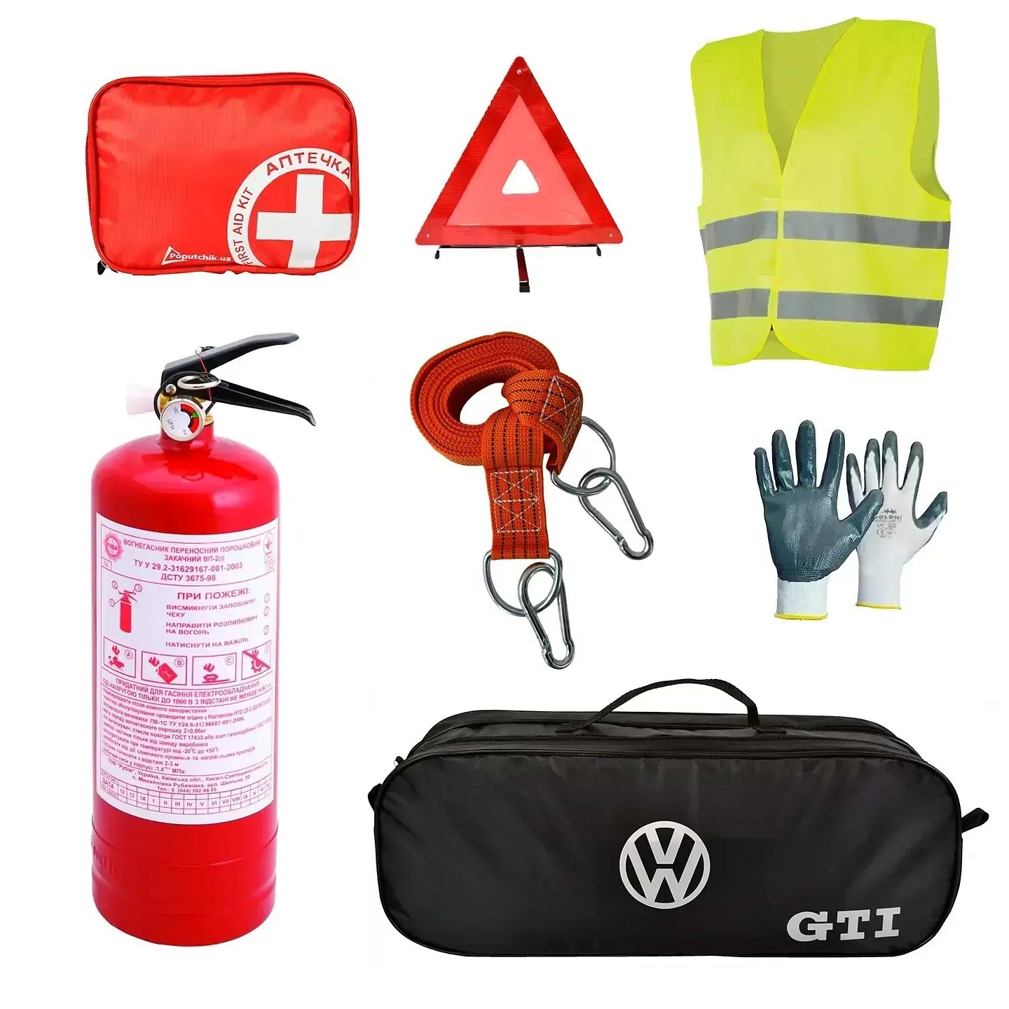 Набір для авто Poputchik Volkswagen GTI легковий Чорна (01-134-Л)