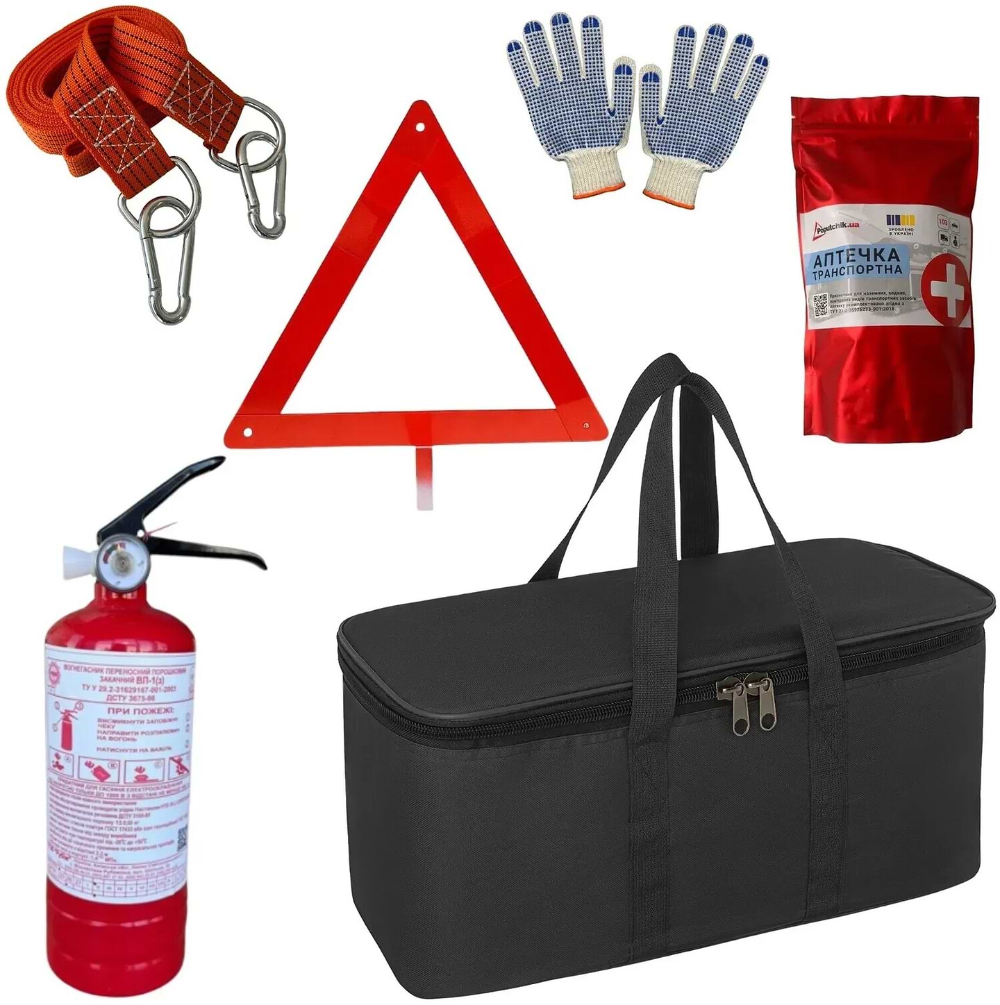 Набір для авто Poputchik Базовий чорний (01-154-IS)