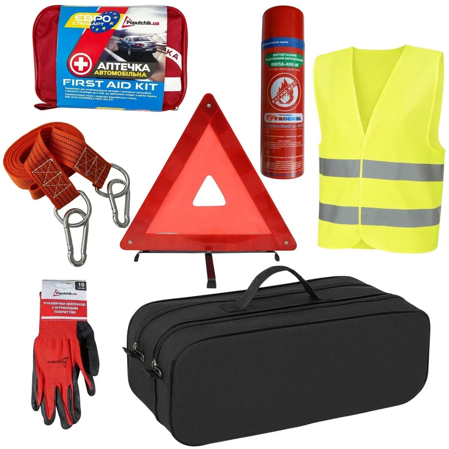 Набір для авто Poputchik Євростандарт з ВВПА Кросовер чорний (01-227-IS)