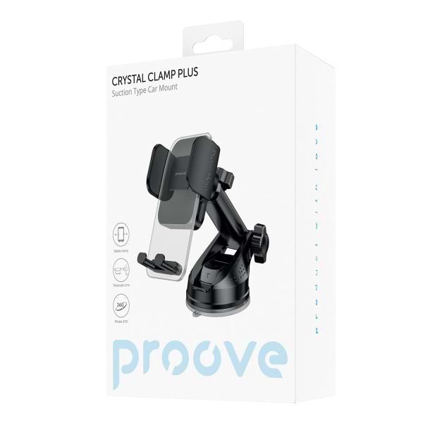 Фото - Автотримач Proove Crystal Clamp Plus Suction Type Car Mount