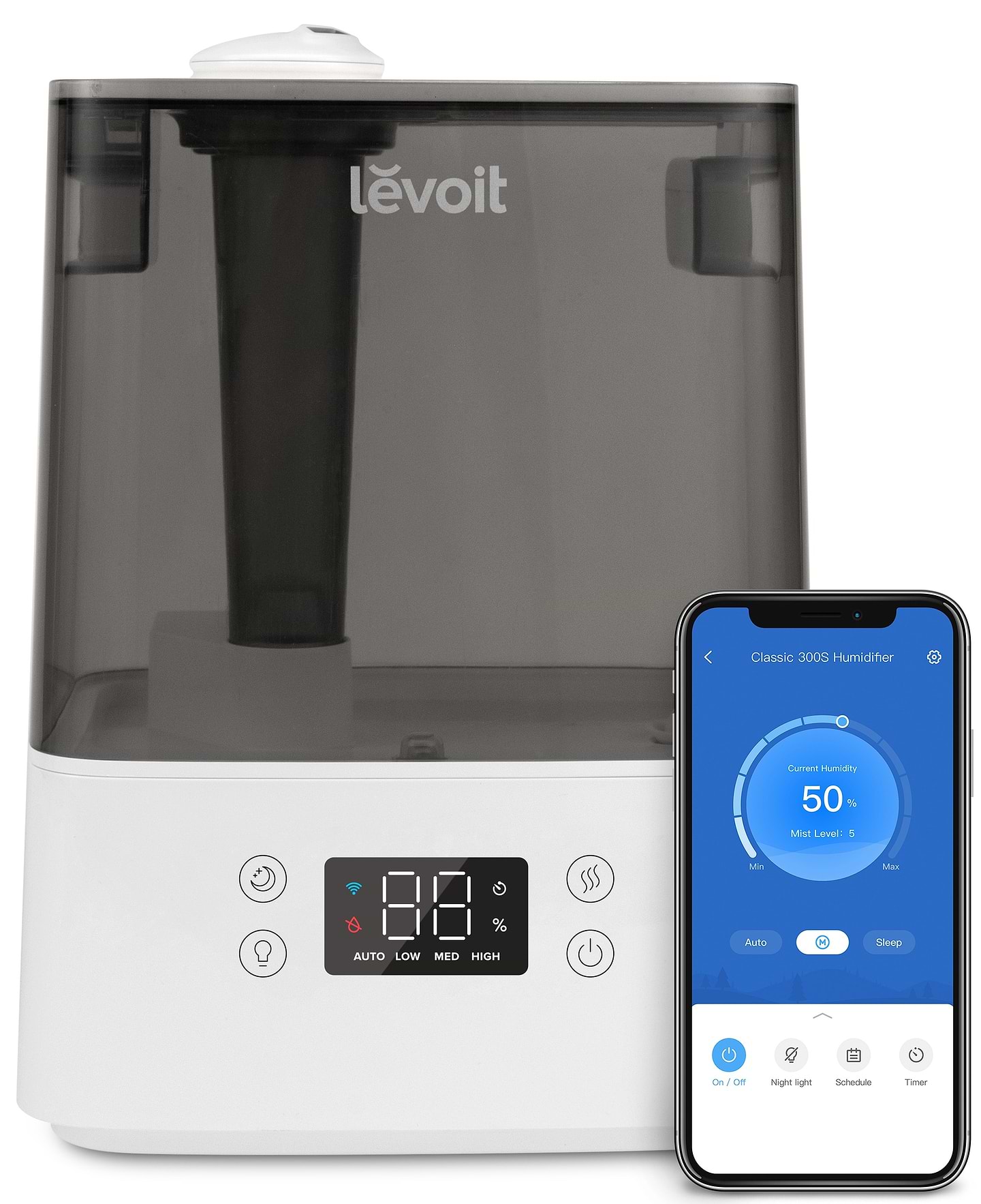 Купити Зволожувач повітря Levoit Smart Ultrasonic Humidifier Classic 300S White (HEAPHULVSEU0034) - Фото 1 Зволожувач повітря Levoit Smart Ultrasonic Humidifier Classic 300S White (HEAPHULVSEU0034) - Фото 1