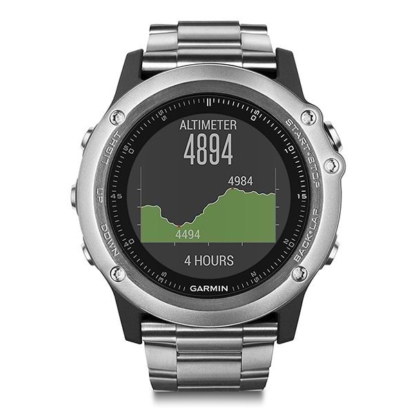 Фото - Смарт-часы Garmin Fenix 3 HR Silver with Titanium Band (010-01338-79)