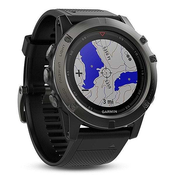 Фото - Смарт-часы Garmin Fenix 5X Slate Gray Sapphire with Black Band (010-01733-01)