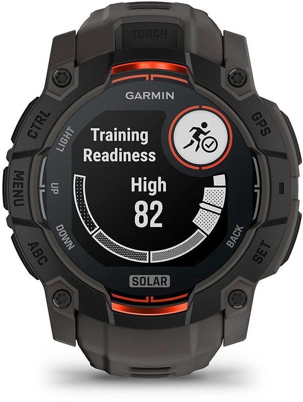 Фото - Смарт-часы Garmin Instinct 3, 50mm, Solar, Black Bezel with Charcoal Band (010-02935-00)