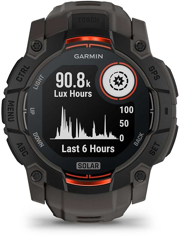 Фото - Смарт-часы Garmin Instinct 3, 50mm, Solar, Black Bezel with Charcoal Band (010-02935-00)