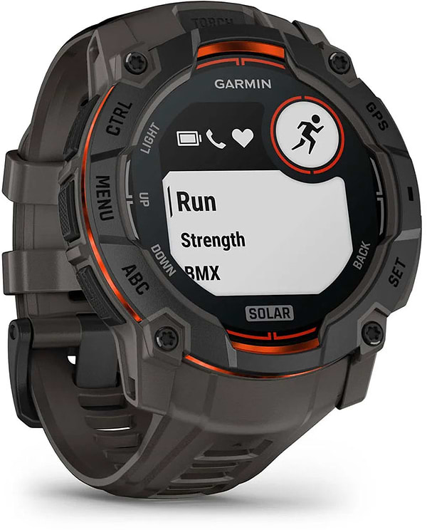 Фото - Смарт-часы Garmin Instinct 3, 50mm, Solar, Black Bezel with Charcoal Band (010-02935-00)