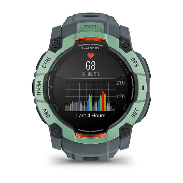Фото - Смарт-часы Garmin Instinct 3, 50mm, AMOLED, Neotropic Bezel with Twilight Band (010-03020-01)