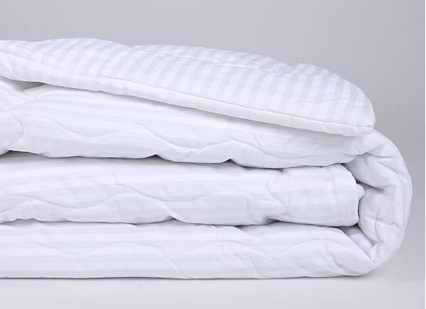 Фото - Ковдра зимова двоспальна MirSon антиалергенна №192 Сolor Fun Line 17-0605 Stripe White з евкаліптовим волокном 172х205 + нав. 2 шт. (2200010859799)