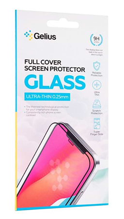 Защитное стекло для смартфона Gelius Full Cover Ultra-Thin 0.25mm for Samsung A37 (A37) Black (102160)