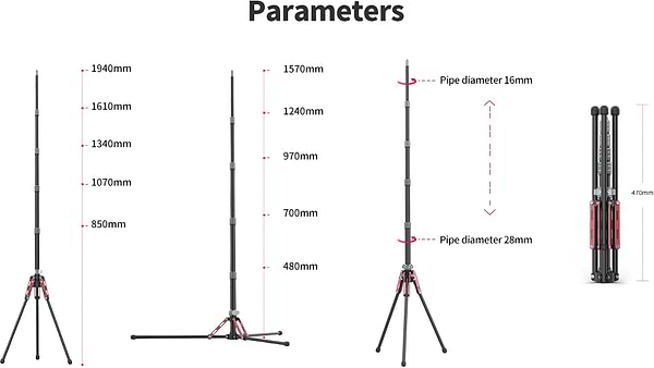 Фото - Штатив Ulanzi Full carbon fiber Multifunctional portable light tripod (UV-2784 MT-49)