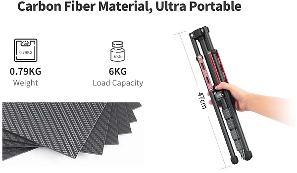 Фото - Штатив Ulanzi Full carbon fiber Multifunctional portable light tripod (UV-2784 MT-49)