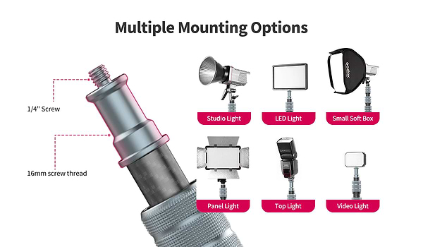 Фото - Штатив Ulanzi Full carbon fiber Multifunctional portable light tripod (UV-2784 MT-49)