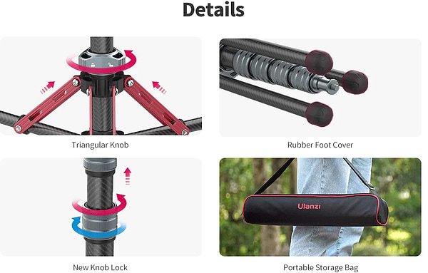 Фото - Штатив Ulanzi Full carbon fiber Multifunctional portable light tripod (UV-2784 MT-49)