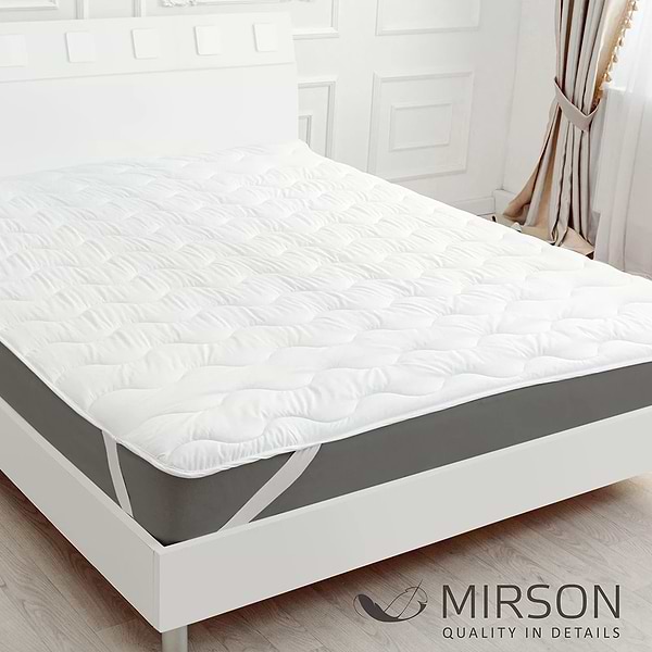 Фото - Наматрасник MirSon Eco Light №1712 EcoSilk White 150x200 см (2200002888301)
