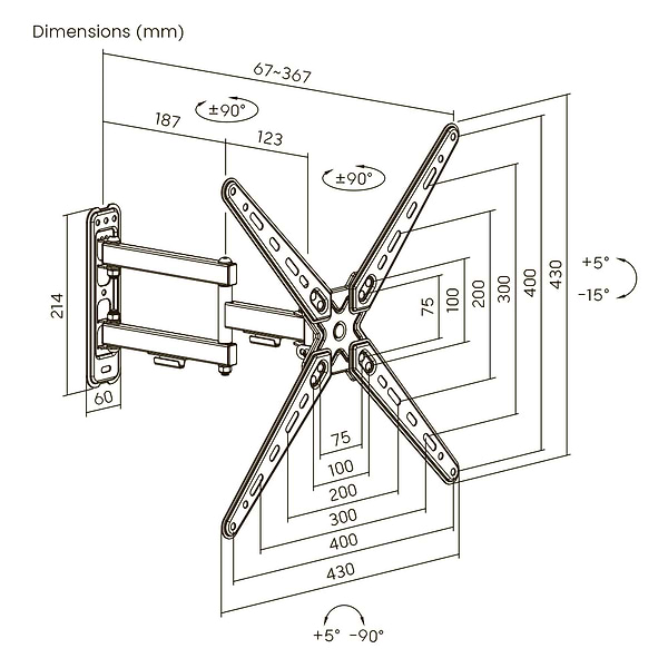 Фото - Кріплення для телевізора iTECH PTRB-3ES
