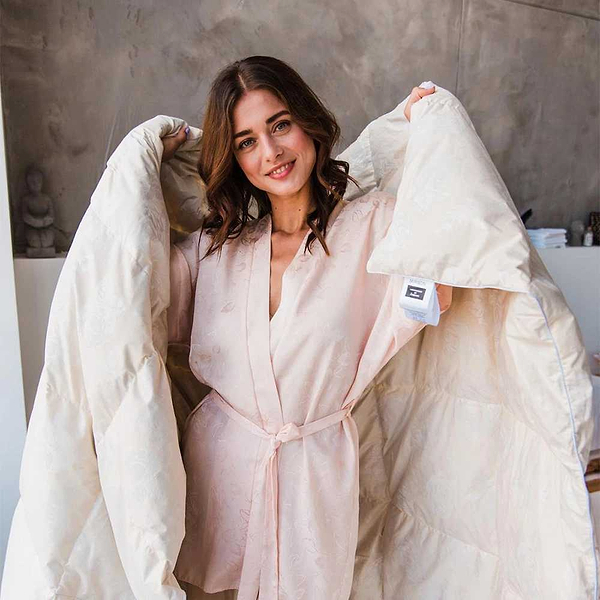 Фото - Ковдра всесезонна полуторна MirSon Пух Екстра 039 155x215 см (2200000003423)