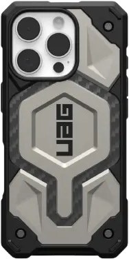 Чехол для смартфона UAG for iPhone 16 Pro, Monarch Pro Magsafe, Titanium (114456113636) - Фото 1