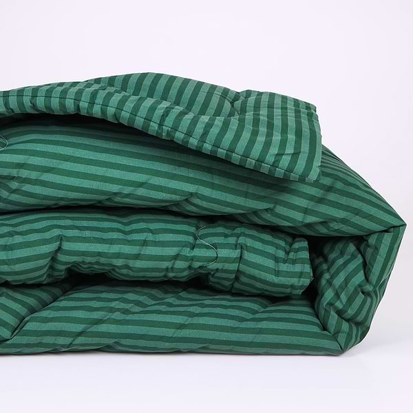 Фото - Ковдра літня двоспальна євро MirSon антиалергенна №118 Сolor Fun Line 17-0612 Stripe Emerald Eco-Soft 220х240 + нав. 2 шт. (2200010853902)